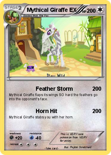 Pokemon Mythical Giraffe EX