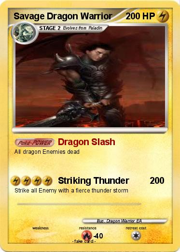 Pokemon Savage Dragon Warrior