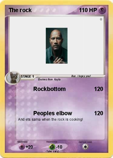 Pokemon The rock