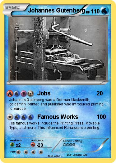 Pokemon Johannes Gutenberg