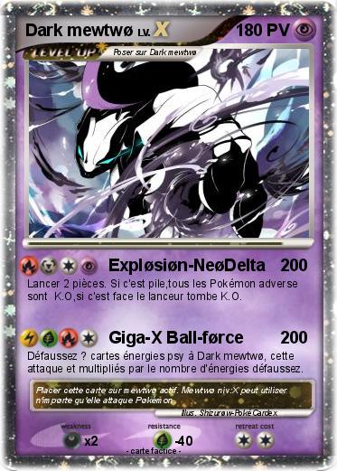 Pokemon Dark mewtwø