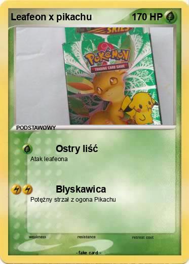 Pokemon Leafeon x pikachu