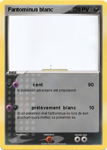 Pokemon Fantominus blanc               