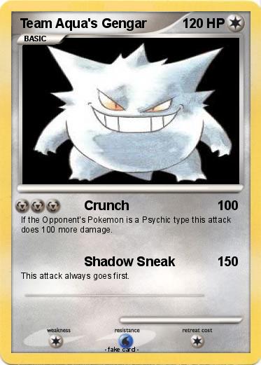 Pokemon Team Aqua's Gengar
