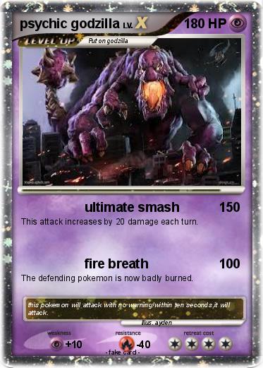 Pokemon psychic godzilla