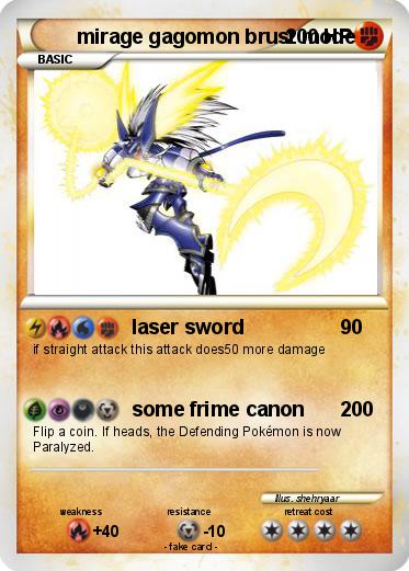 Pokemon mirage gagomon brust mode