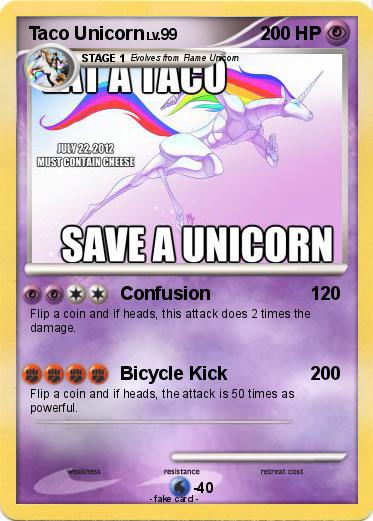 Pokemon Taco Unicorn