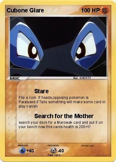 Pokemon Cubone Glare