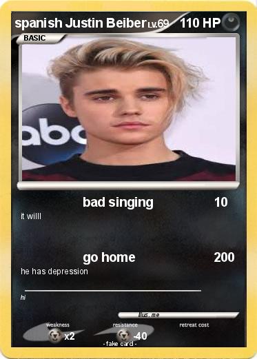 Pokemon spanish Justin Beiber