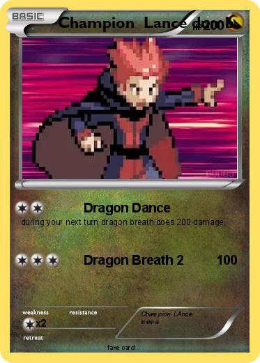 Pokemon Champion  Lance dumb