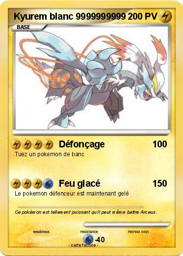 Pokemon Kyurem blanc 9999999999