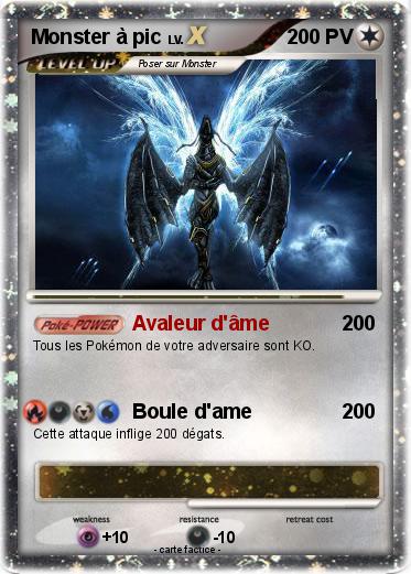 Pokemon Monster à pic