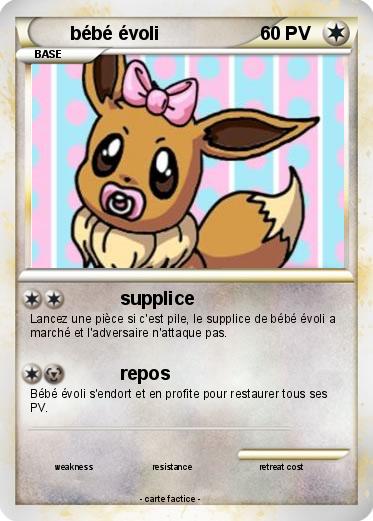 Pokemon bébé évoli