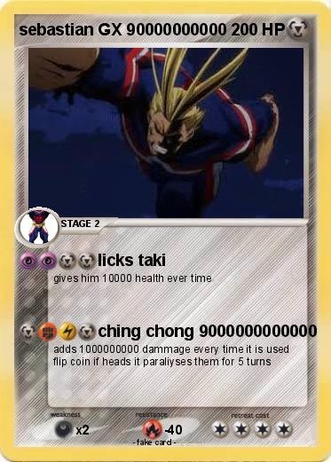 Pokemon sebastian GX 90000000000