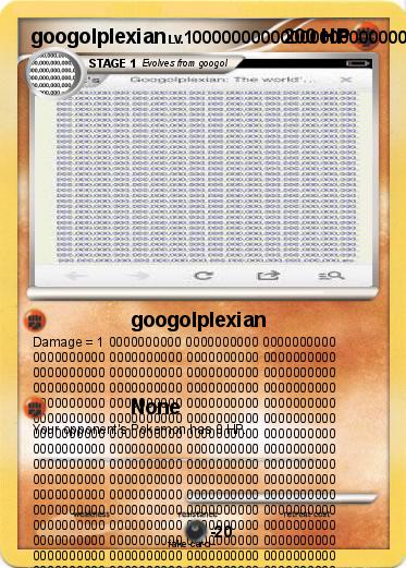 Pokemon googolplexian