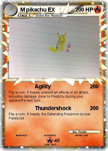 Pokemon M pikachu EX