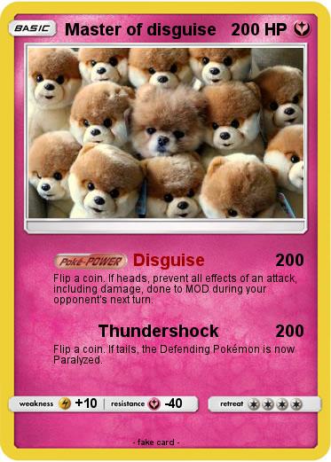 Pokemon Master of disguise
