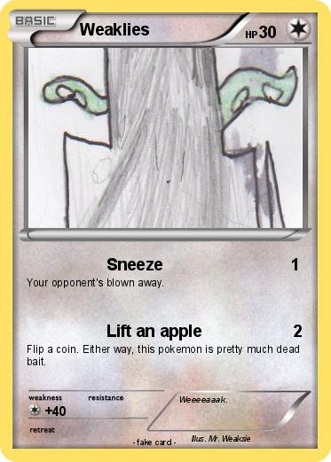 Pokemon Weaklies