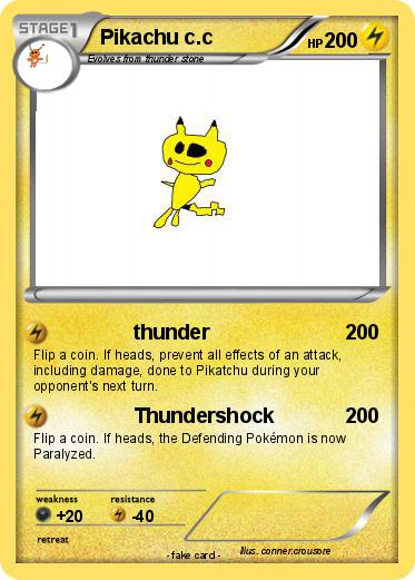 Pokemon Pikachu c.c