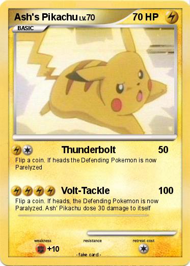 Pokemon Ash's Pikachu