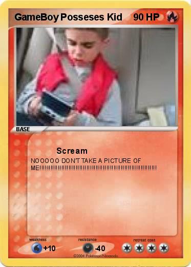 Pokemon GameBoy Posseses Kid