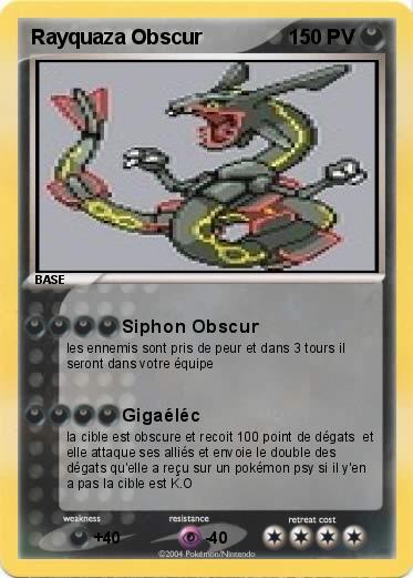 Pokemon Rayquaza Obscur