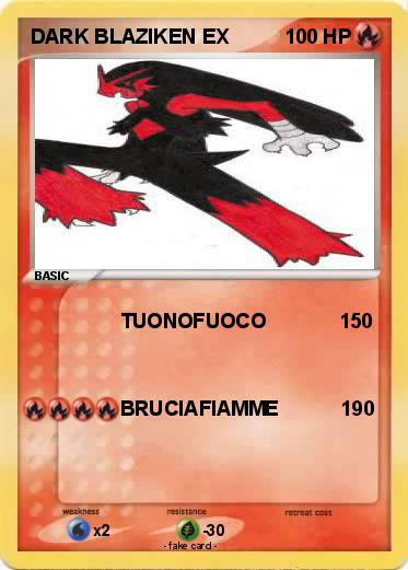 Pokemon DARK BLAZIKEN EX