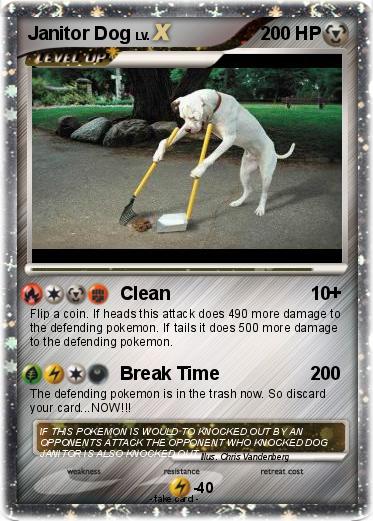 Pokemon Janitor Dog