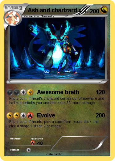 Pokemon Ash and charizard x