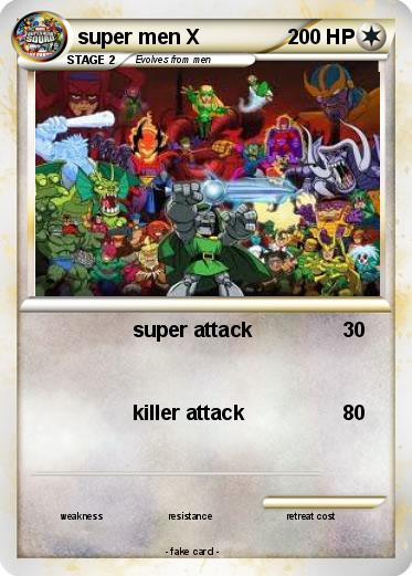 Pokemon super men X