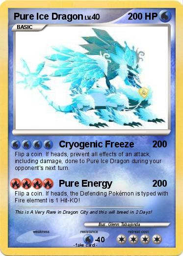 Pokemon Pure Ice Dragon