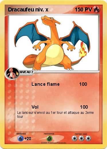 Pokemon Dracaufeu niv. x
