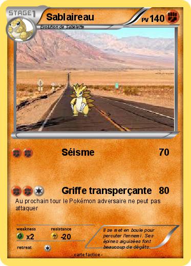 Pokemon Sablaireau