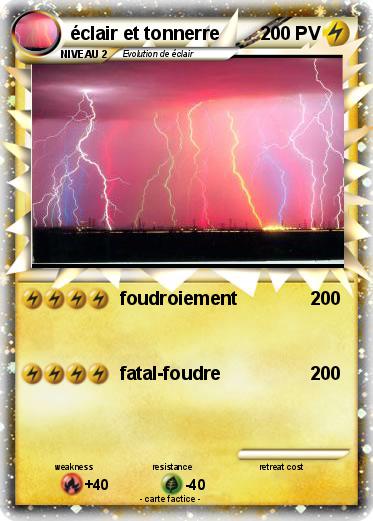 Pokemon éclair et tonnerre