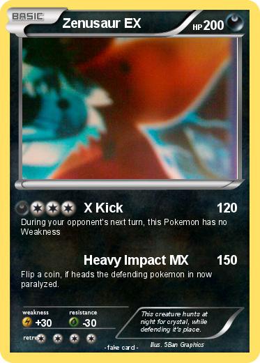 Pokemon Zenusaur EX