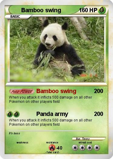 Pokemon Bamboo swing