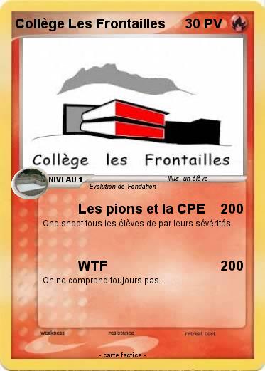 Pokemon Collège Les Frontailles