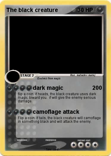 Pokemon The black creature