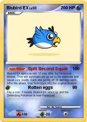 Pokemon Blubird EX