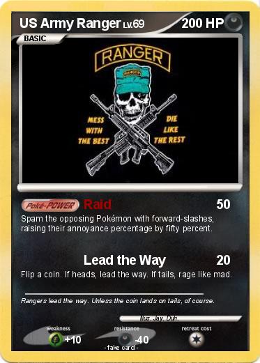 Pokemon US Army Ranger