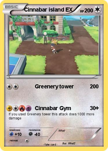 Pokemon Cinnabar island EX
