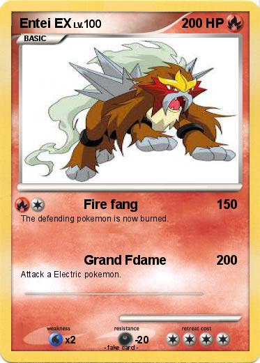 Pokemon Entei EX