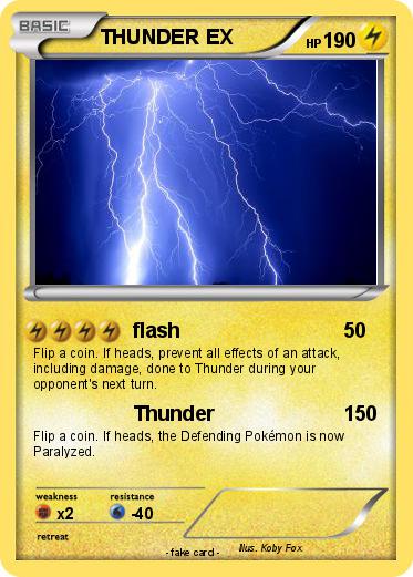 Pokemon THUNDER EX