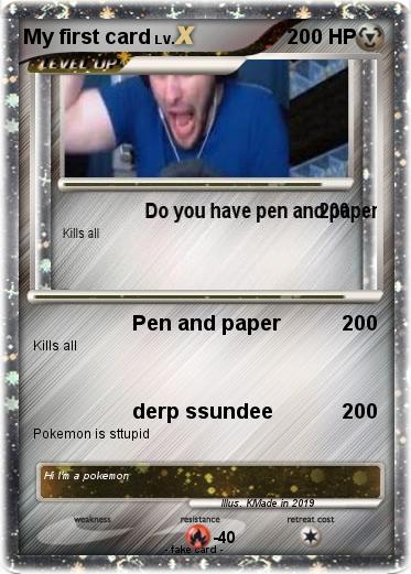 Pokemon My first card