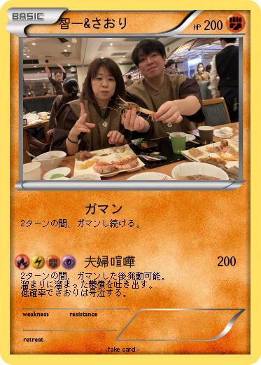 Pokemon 智一&さおり
