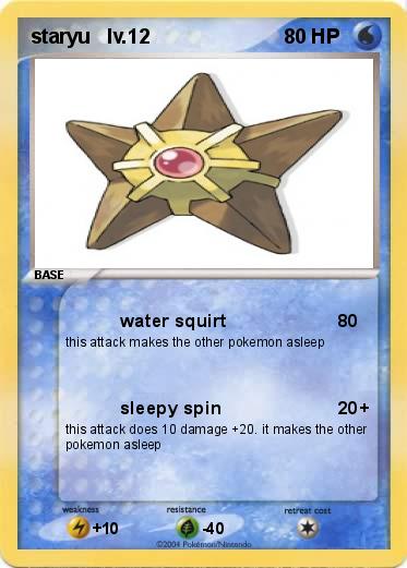 Pokemon staryu   lv.12