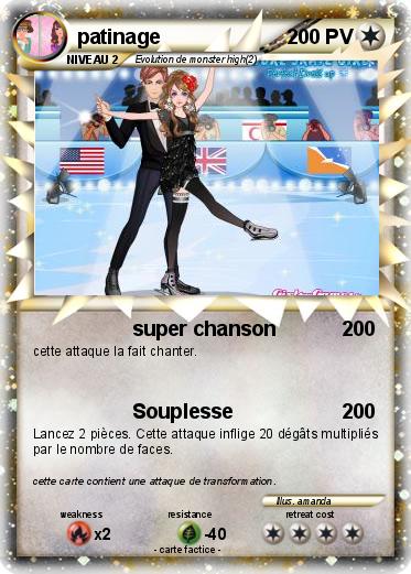 Pokemon patinage