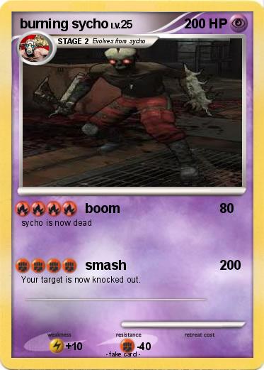 Pokemon burning sycho