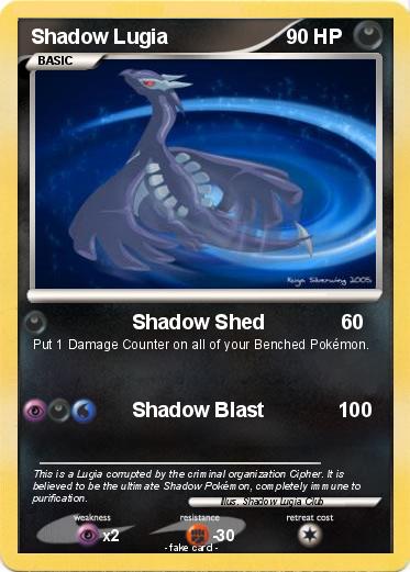 Pokemon Shadow Lugia