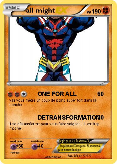 Pokemon all might